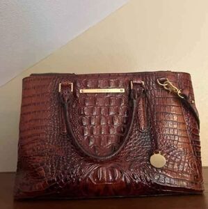 Brahmin Brown Crocodile Embossed Women's Bag